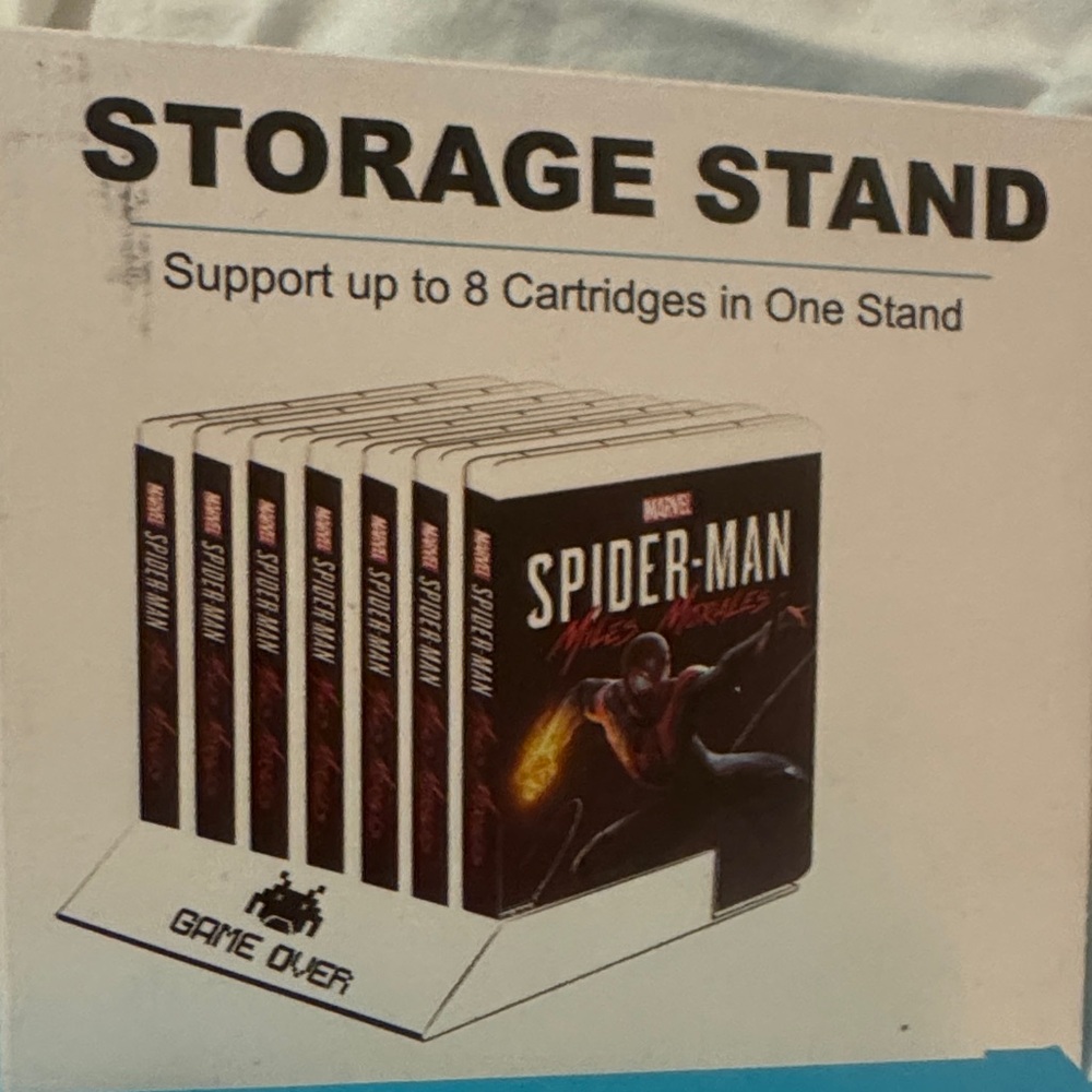 White Storage Stand for Gaming Cartridges
